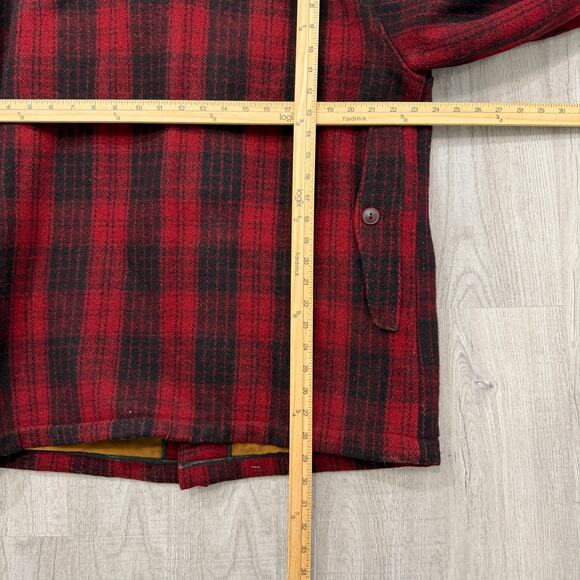 Vintage Mackinaw Emergency Garment Coat & Pants Set Red 1940s Wool Hunting Coat - Picture 7 of 16